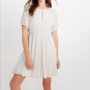 Madewell Eyelet Tassel-Tie Mini Dress